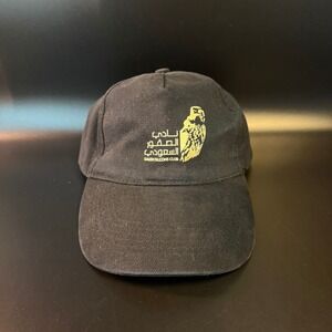 Saudi Falcons Club Hat Cap Adjustable Strapback Black‎ Bird Logo